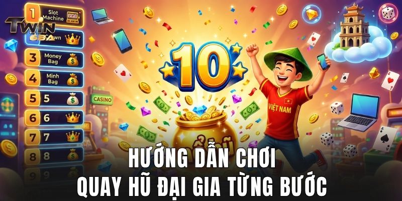 Hướng dẫn chơi quay hũ đại gia từng bước
